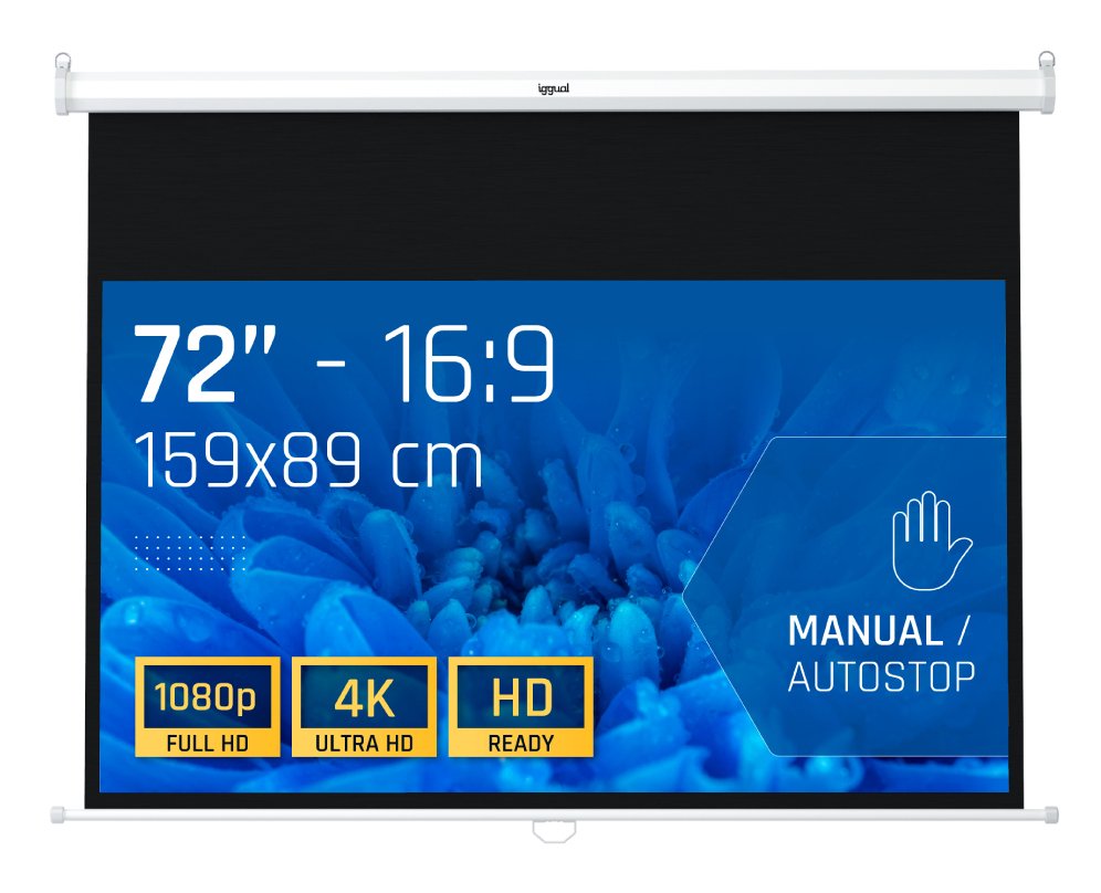 Pantalla De Proyección Iggual Psims159 182,9 Cm (72") 16:9
