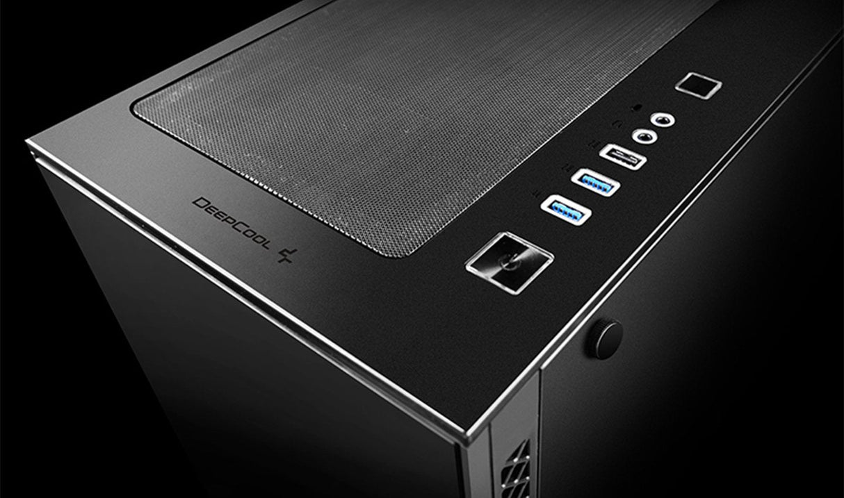 Caja Pc Deepcool E-Atx Matrexx 70-Add Rgb Black Tempered Glass Bahias 2x3'5,4x2'5/2xusb3.0/1xusb2.0/1xaudio(Hd)/1xmic/Cristal Templado