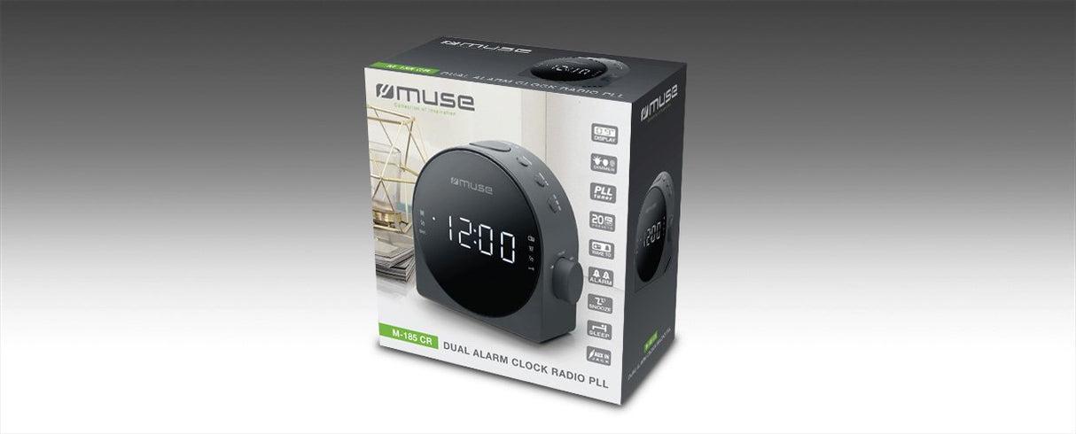 EAN 3700460202415 - Muse M-185 CR radio Reloj Digital Negro imagen 4