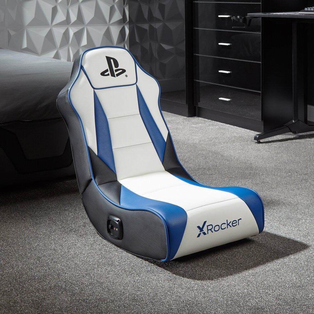 EAN 94338210262 - X Rocker 2021026 silla para videojuegos Silla gaming Asiento acolchado tapizado Negro, Azul, Blanco imagen 6