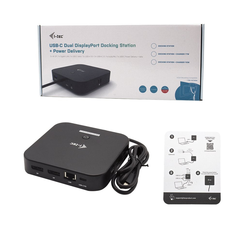 EAN 8595611703683 - i-tec C31DUALDPDOCKPD base para portátil y replicador de puertos Alámbrico USB 3.2 Gen 1 (3.1 Gen 1) Type imagen 8