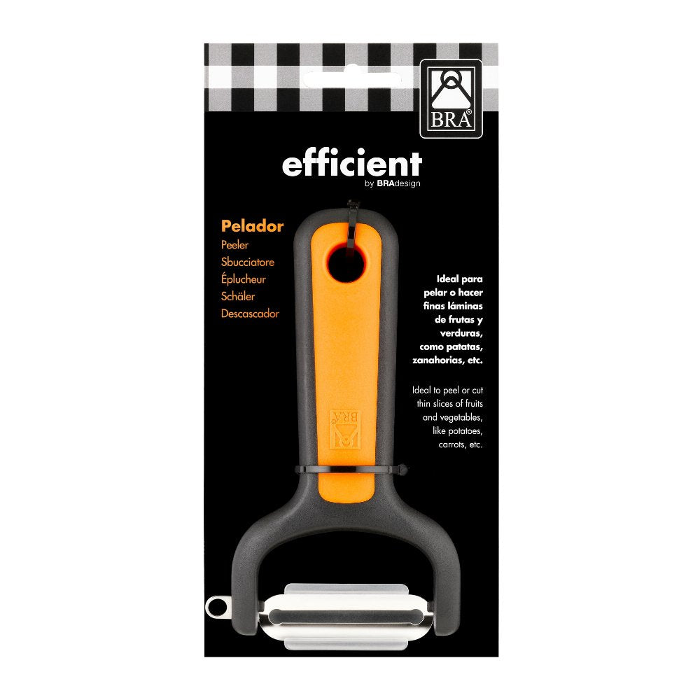 EAN 8411796113300 - BRA A195013 pelador Frutas y verduras Pelavegetales Negro, Naranja, Plata imagen 3