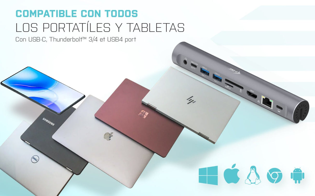 EAN 8595611705625 - i-tec Metal C31METALDOCKPADPD base para portátil y replicador de puertos Alámbrico USB 3.2 Gen 1 (3.1 Gen imagen 7