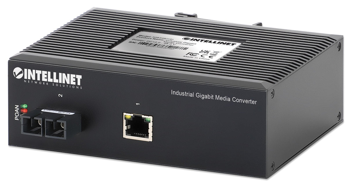 Intellinet Indumrie Gigabit Medienconvertidor Sc 20km Ip40