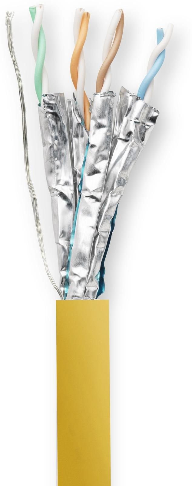 EAN 5706998289513 - Vivolink PROCAT40 cable de red Amarillo 40 m Cat6a F/FTP (FFTP) imagen 2