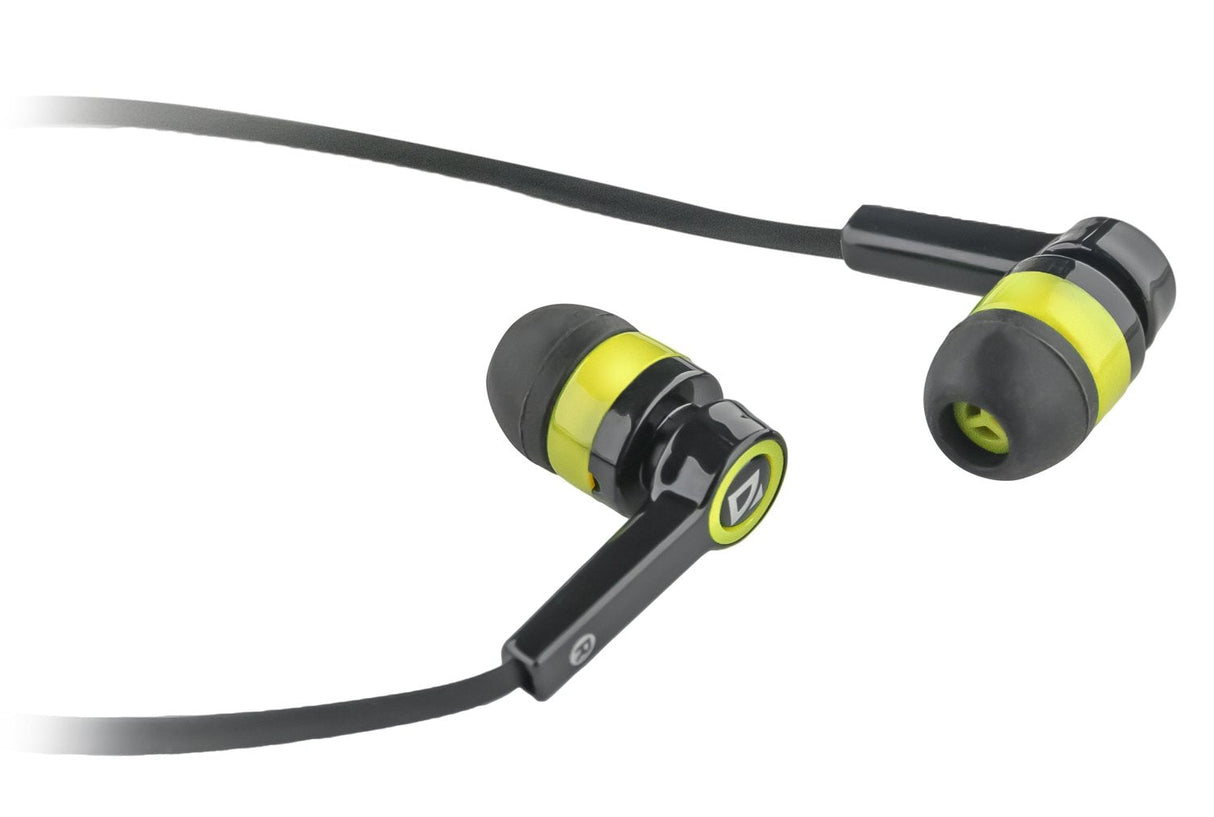 EAN 4714033634212 - Defender Pulse-420 Auriculares Alámbrico Dentro de oído Negro, Amarillo imagen 2