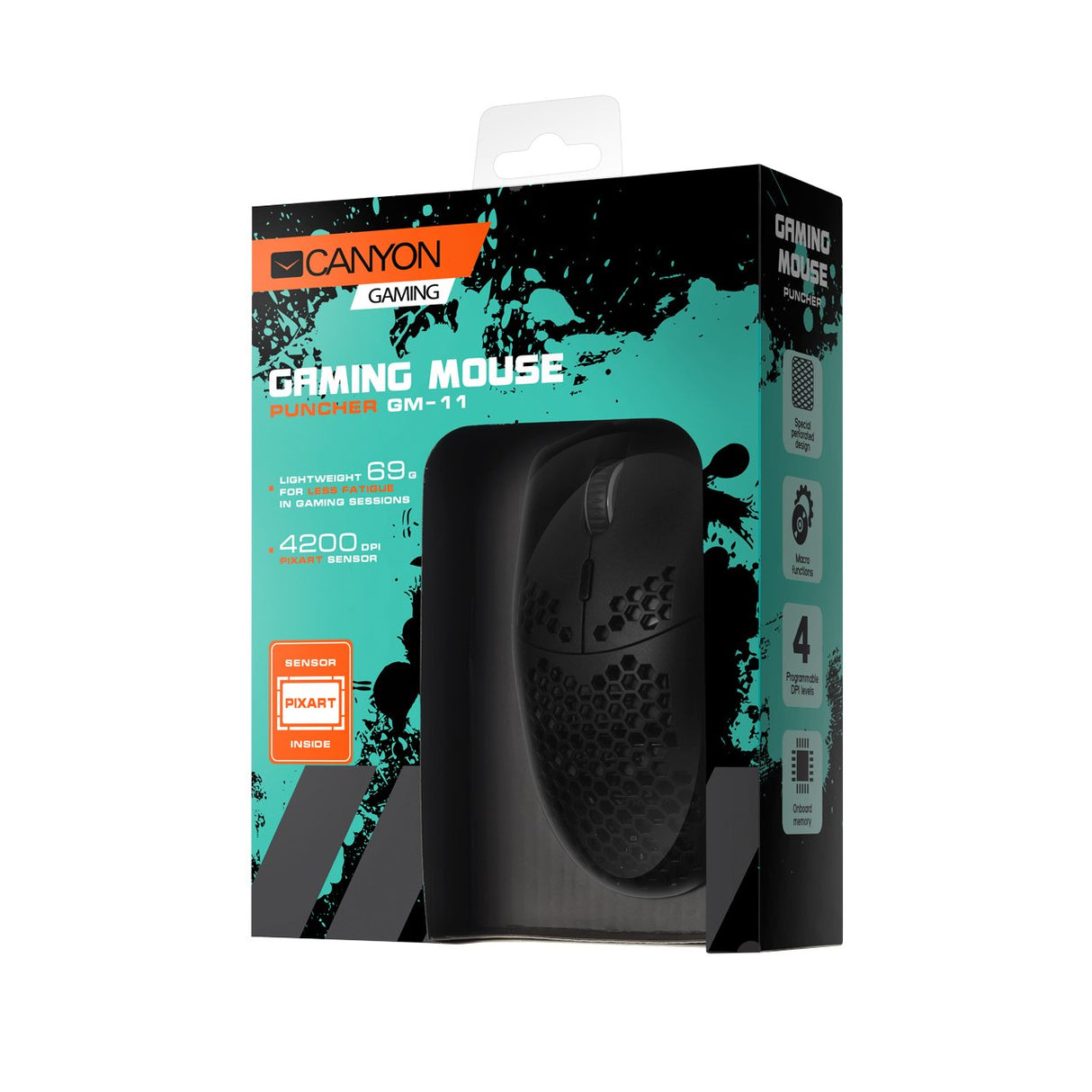 EAN 5291485007447 - Canyon Puncher ratón Juego mano derecha USB tipo A Óptico 3200 DPI imagen 5