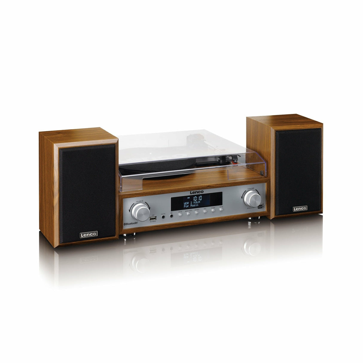 Tocadisco Lenco Mc-160wd Wood