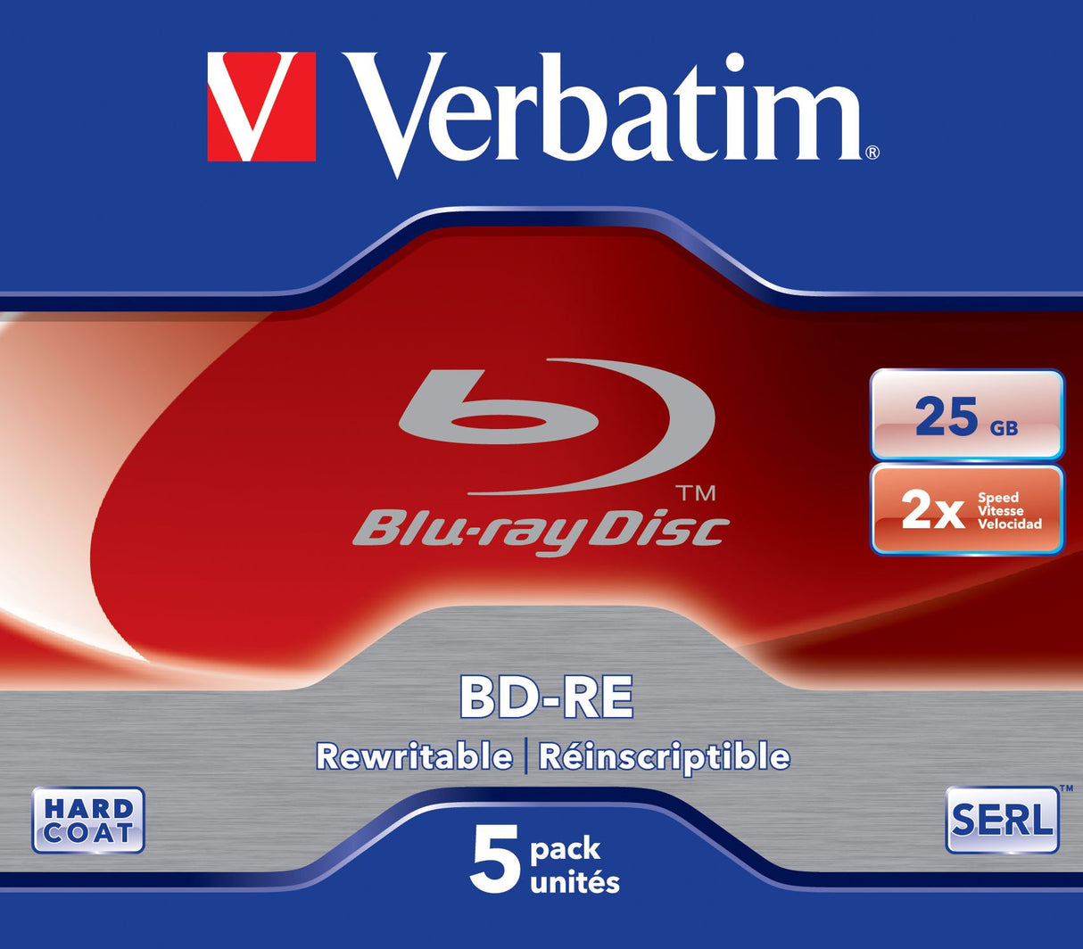EAN 0023942436157 - Verbatim 43615 disco blu-ray lectura/escritura (BD) BD-RE 25 GB 5 pieza(s) imagen 1