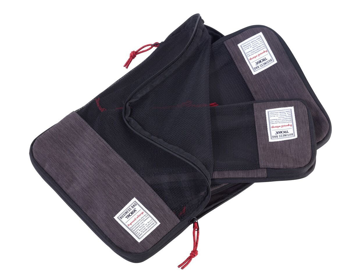 Troika Reise-Kompressionmaschen Set Hsiness Packing Cubes