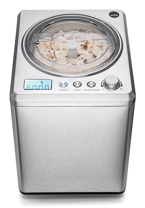 Wilfa Eismaschine Vanilla 2.5 (Plata, Para 2.500ml Eiscreme, 250 Watt Kompressor) 602033