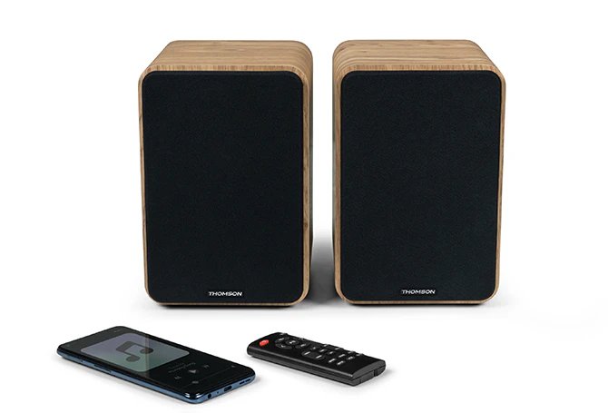 EAN 3499550387872 - Thomson WS602DUO altavoz De 1 vía Madera Alámbrico 30 W imagen 1