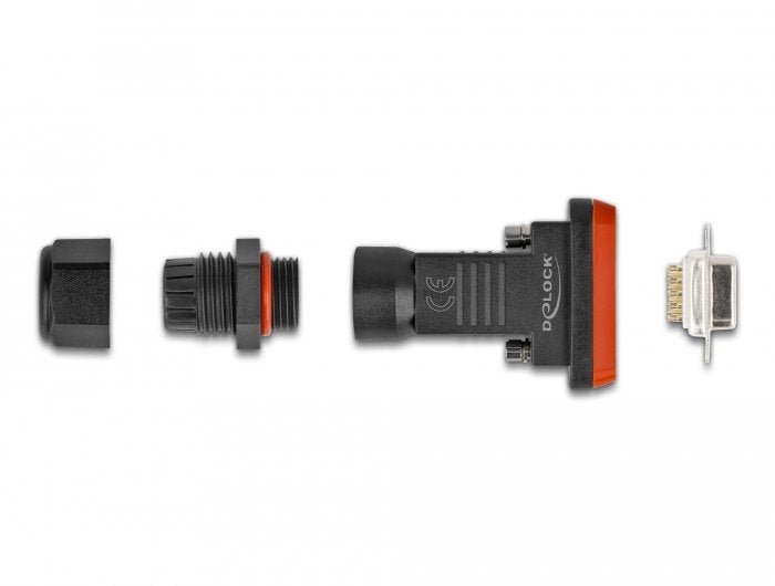 Delock D-Sub 9 Pin Hembra Con Caja Ip67 Wasserfest
