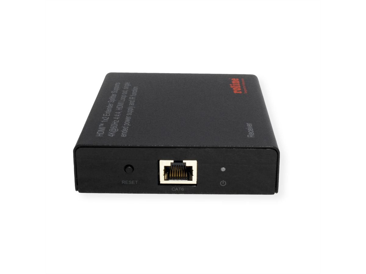 Roline Hdmi Extender Und Splitter, 1x2, Ber Cat.6a, 70m, 4k60hz