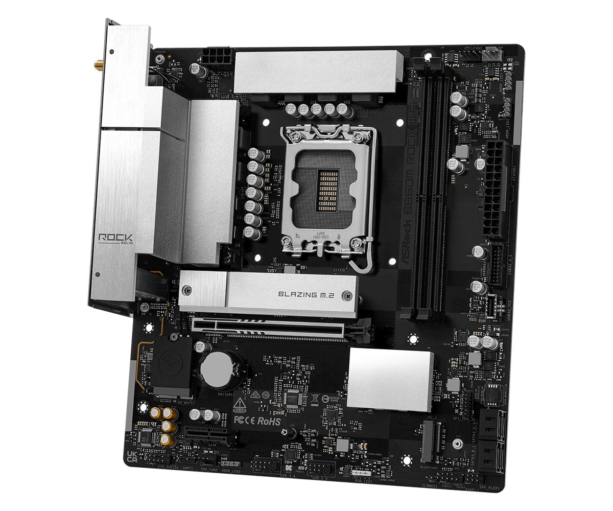 Placa Base Asrock B860m Rock Wifi 1851 Matx Hdmi Dp Ddr5
