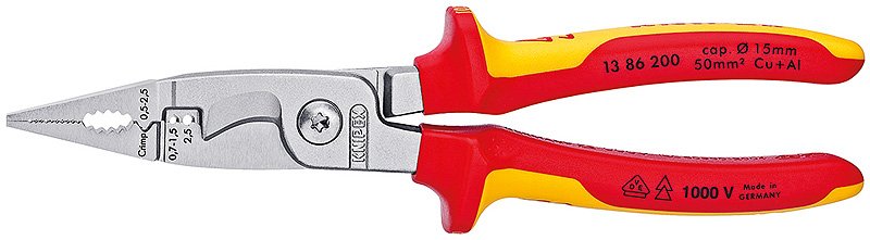 Knipex Alicates De Instalación Eléctrica Vde 13 86 200 1386200