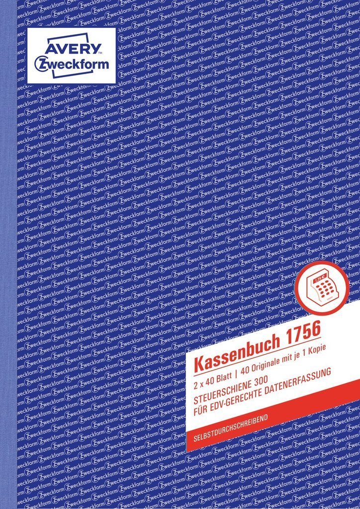 Avery Zweckform Kassenbuch - 40 Hoja - A4 (210 X 297 Mm)