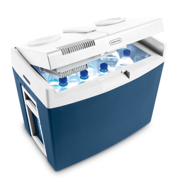 Mobicool Mt35w Thermoelektrische Kühlbox 34l 12v 240v Blau Mit Rollen