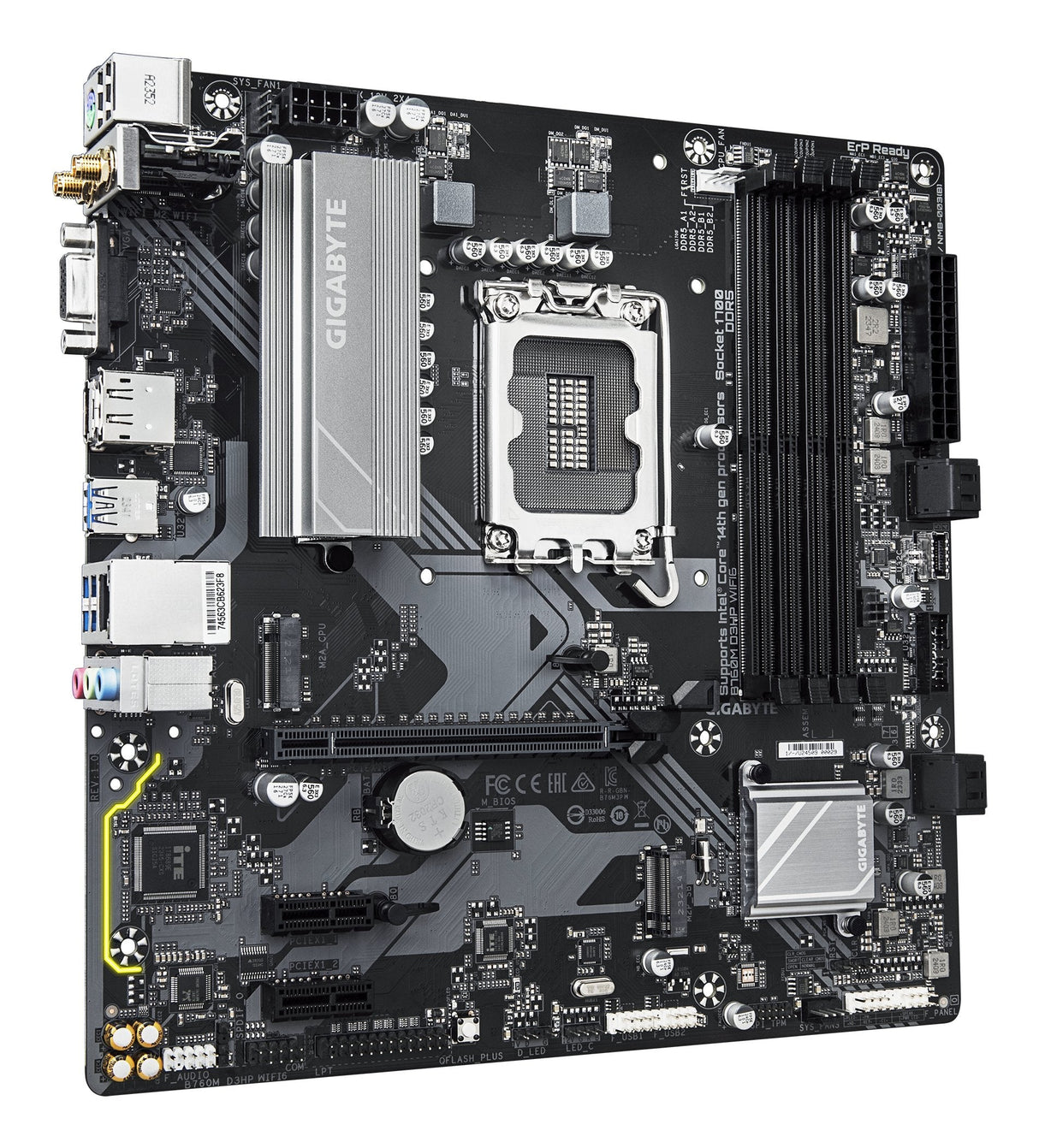 EAN 4719331867638 - GIGABYTE B760M D3HP WIFI6 placa base Intel B760 Express LGA 1700 micro ATX imagen 3