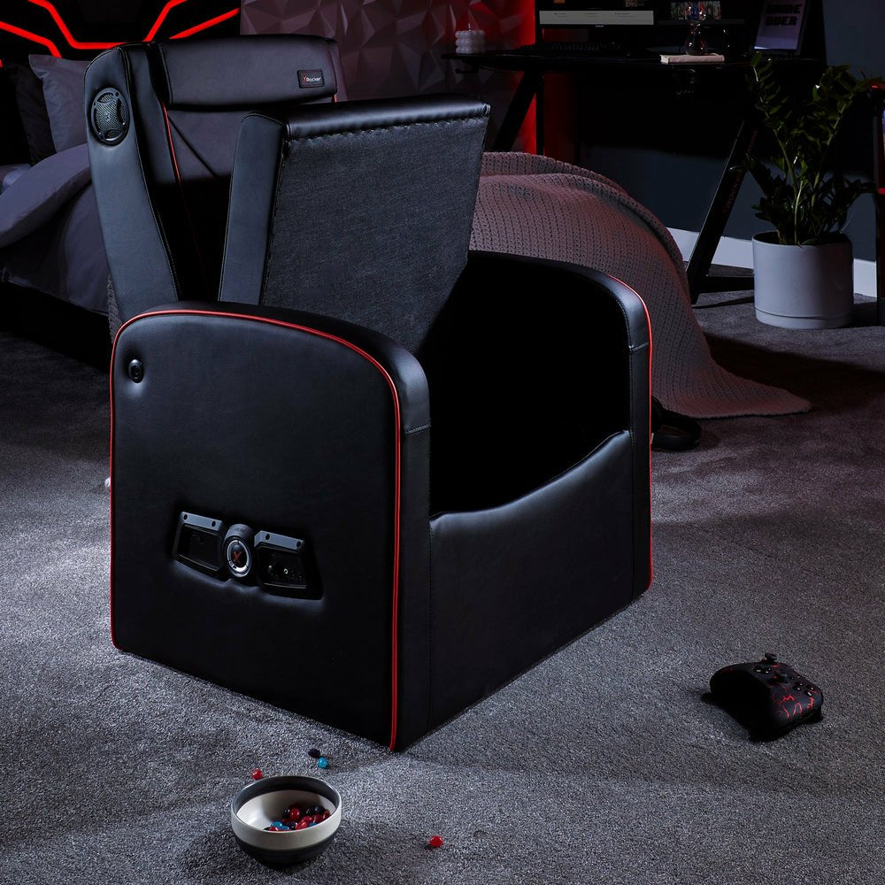 EAN 94338220216 - X Rocker 2022021 silla para videojuegos Silla gaming Asiento acolchado Negro, Rojo imagen 2
