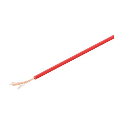 Alambre De Cobre Aislado Rojo 1 Cond, 18x0,1mm 10 Metros