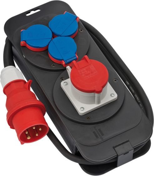 EAN 4007123667604 - Brennenstuhl 1151600010 unidad de distribución de energía (PDU) 4 salidas AC Negro, Azul, Rojo imagen 1