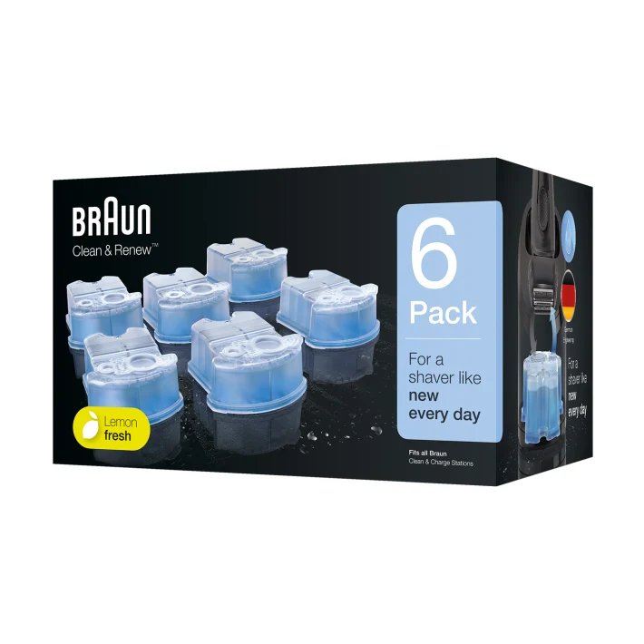 Braun Clean & Renew Carridge De Limpieza Ccr 2 (5+1 Paquete) 6 Piezas 7500435226356