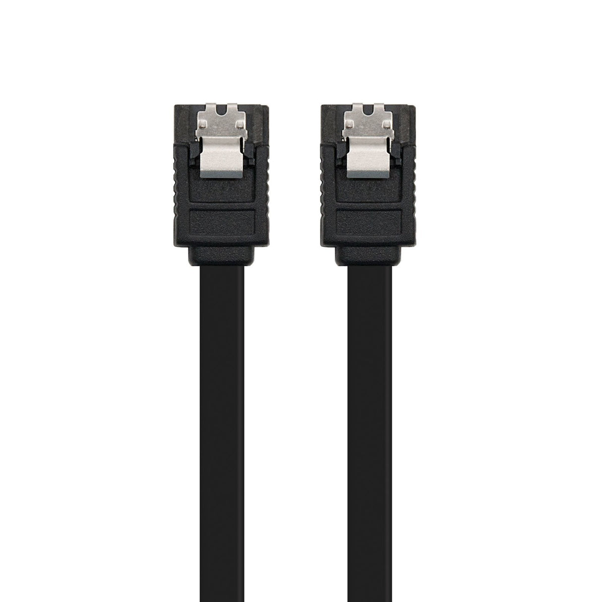 Nanocable Cable Datos Sata Iii 6gbps Con Anclajes 0.50m - Negro