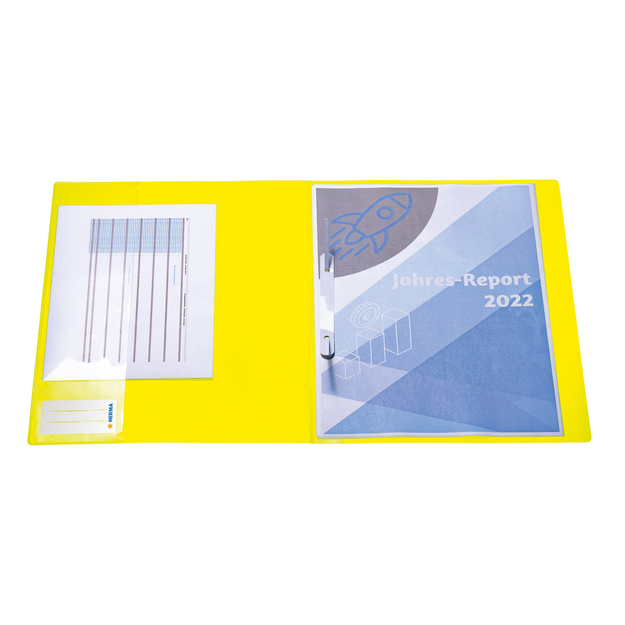EAN 4008705945196 - HERMA 19636 carpeta Polipropileno (PP) Amarillo A4 imagen 3