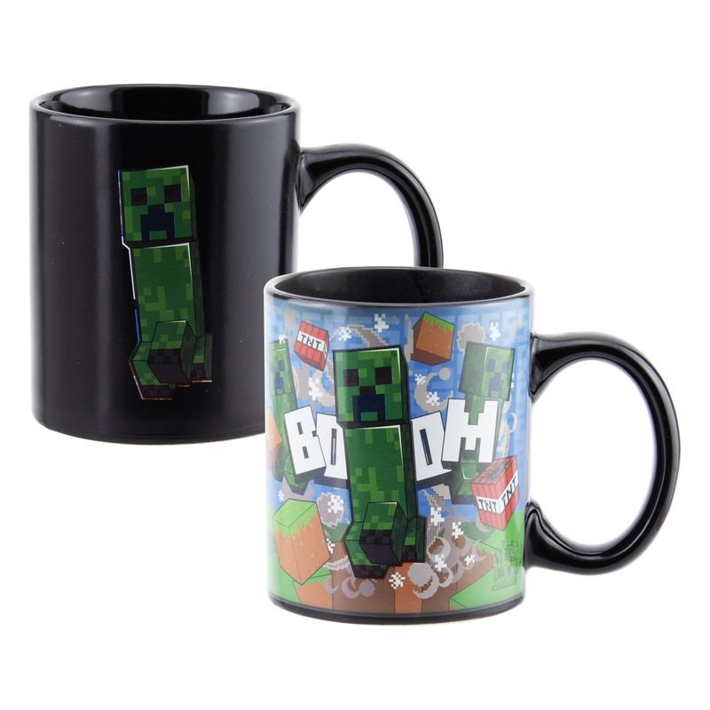Minecraft - Taza Creeper Con Cambio De Color