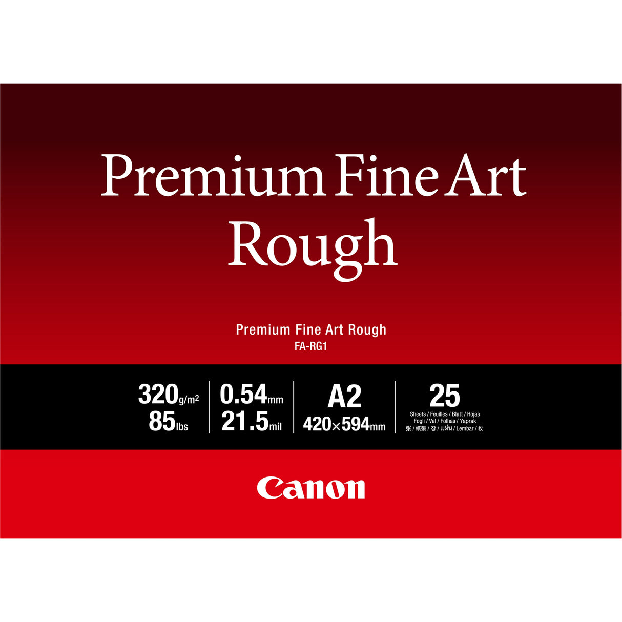 Canon Fa-Rg 1 Premium Fine Art Rough A 2, 25 Sheet, 320 G