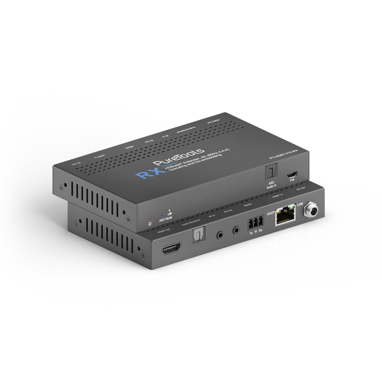 EAN 4251364718407 - PureTools PT-HDBT-210 extensor audio/video Transmisor y receptor de señales AV Negro imagen 3