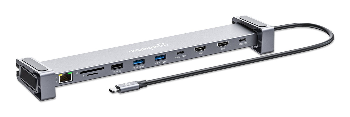 EAN 0766623190398 - Manhattan 190398 base para portátil y replicador de puertos Alámbrico USB 3.2 Gen 1 (3.1 Gen 1) Type-C Gr imagen 2