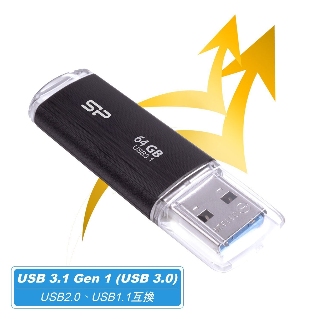 EAN 4712702646474 - Silicon Power Blaze B02 unidad flash USB 64 GB USB tipo A 3.2 Gen 1 (3.1 Gen 1) Negro imagen 3