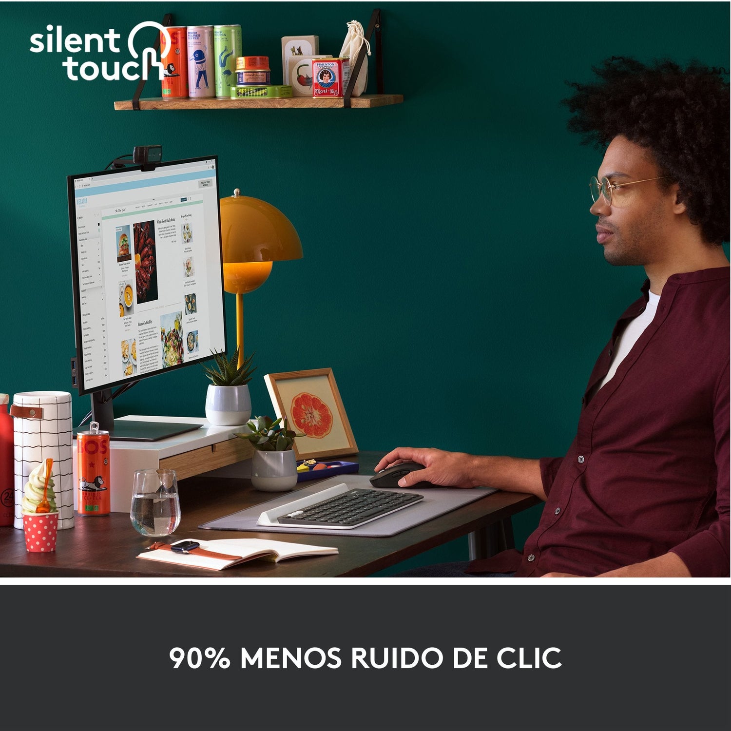 EAN 5099206097223 - Logitech 910-006253 ratón Oficina mano derecha RF Wireless + Bluetooth Óptico 4000 DPI imagen 8