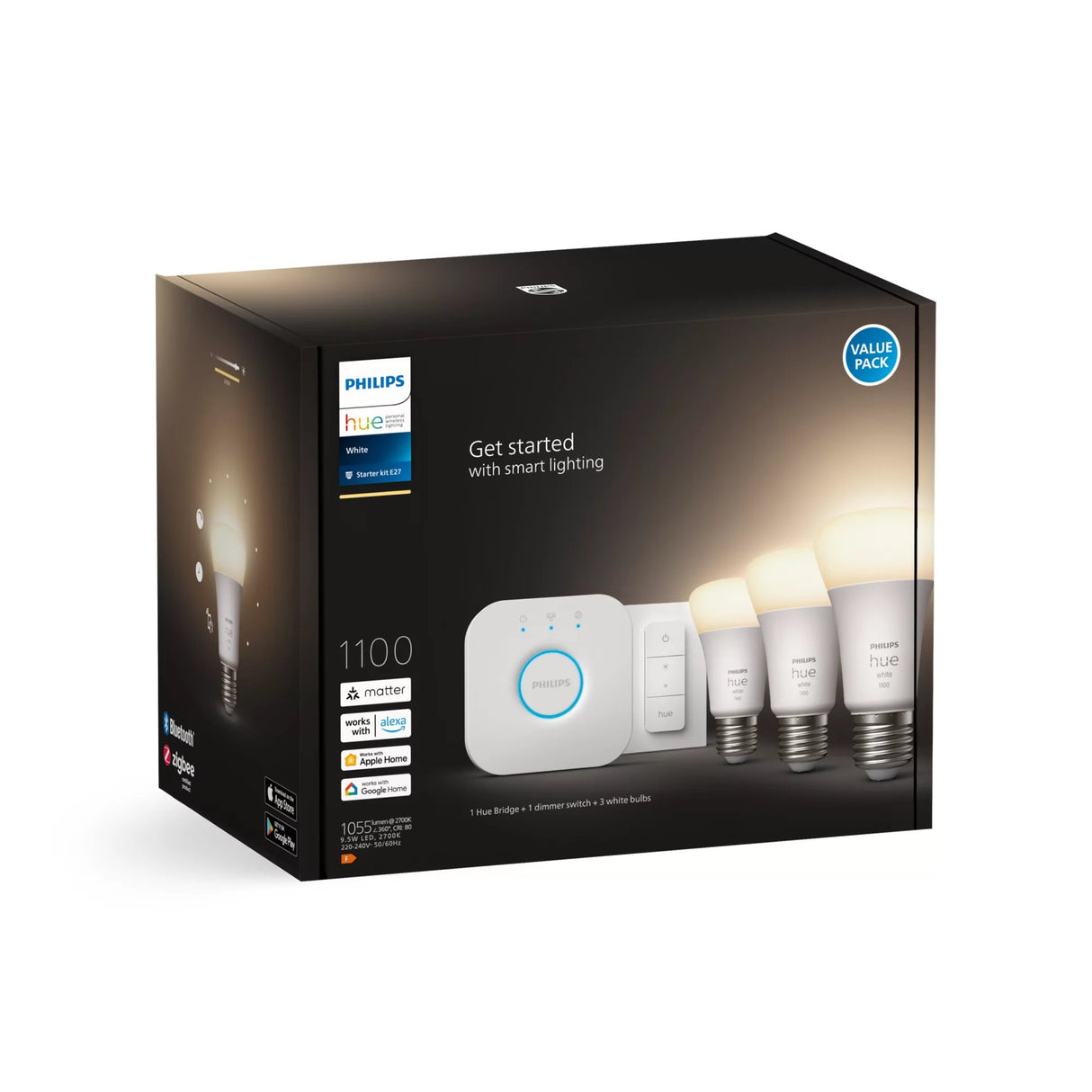 EAN 8719514289130 - Philips Hue White 8719514289130 iluminación inteligente Bombilla inteligente Bluetooth/Zigbee 9,5 W imagen 3