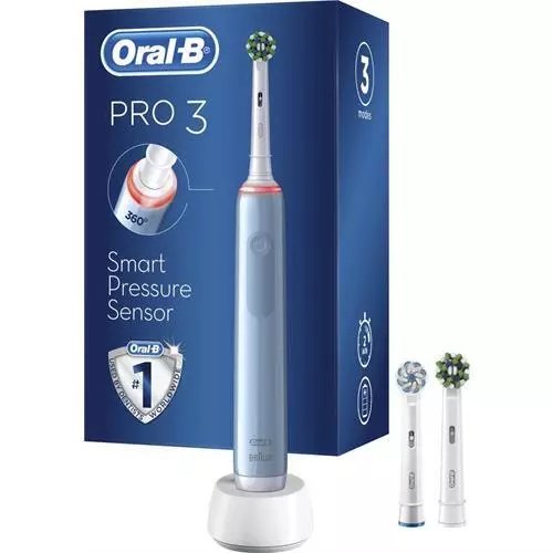 Oral-B Pro 3 3770 Cross Action Jas22 ZahnbRste Blau