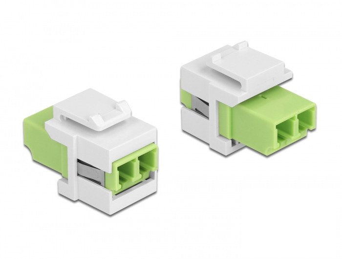 Keystone Modul Lc Duplex Buchse Zu Lc Duplex Buchse Lindgrün Weiss