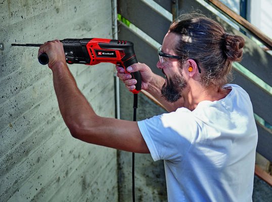 Taladro Percutor Einhell Tc-Rh 26 4f (Negro/Rojo, 800 Vatios) 4257980