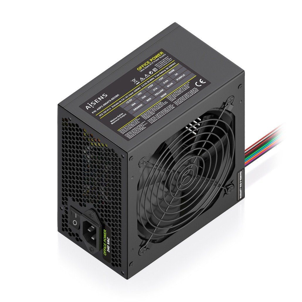 EAN 8435739905135 - AISENS ASPC-500ATX-SEOBK unidad de fuente de alimentación 20+4 pin ATX Negro imagen 1
