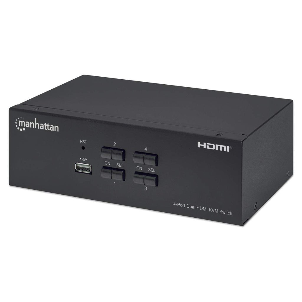 EAN 0766623153539 - Manhattan 153539 interruptor KVM Negro imagen 1