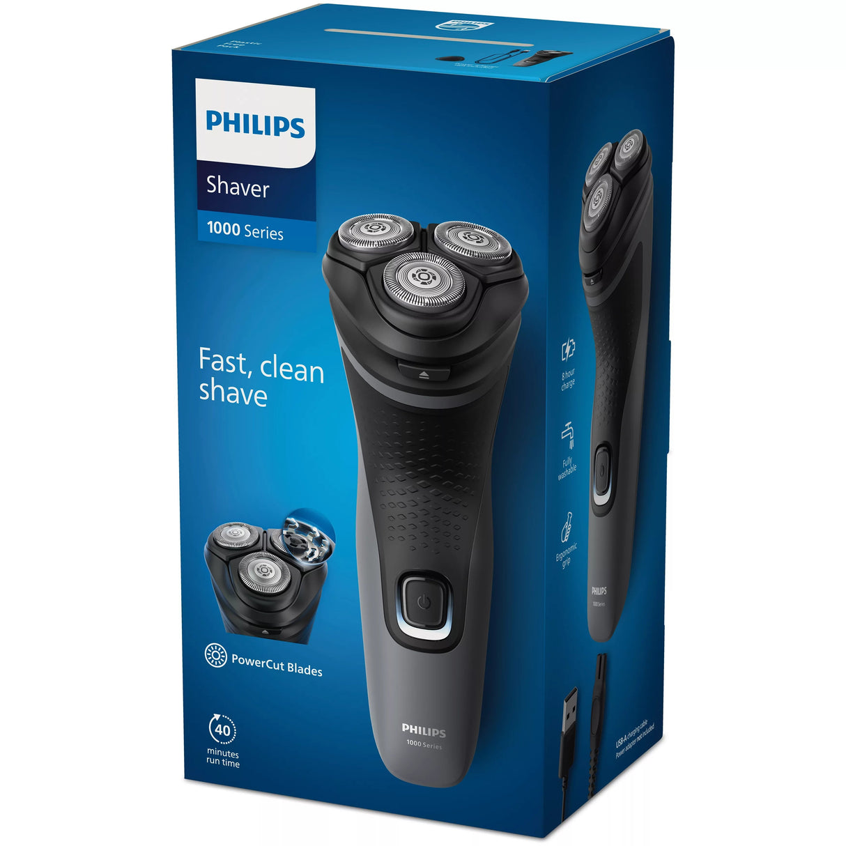 EAN 8720689018821 - Philips SHAVER 1000 S1142/00 afeitadora Máquina de afeitar de rotación Recortadora Negro, Gris imagen 5