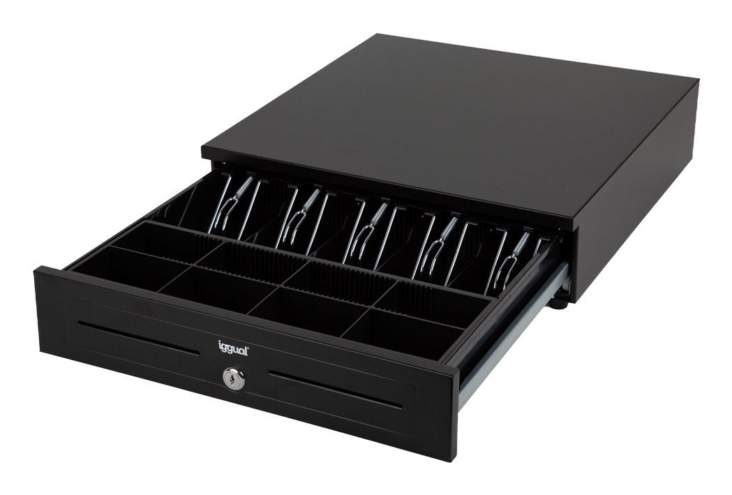 Iggual Cajón Portamonedas Iron-Hd 41cm 5+8 Negro