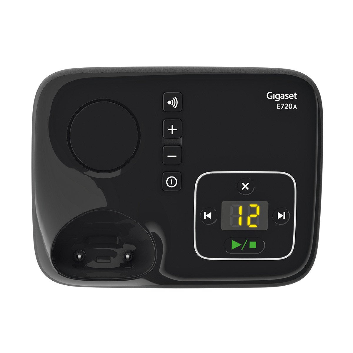 Gigaset E720a Teléfono Dect/Analógico Negro Identificador De Llamadas