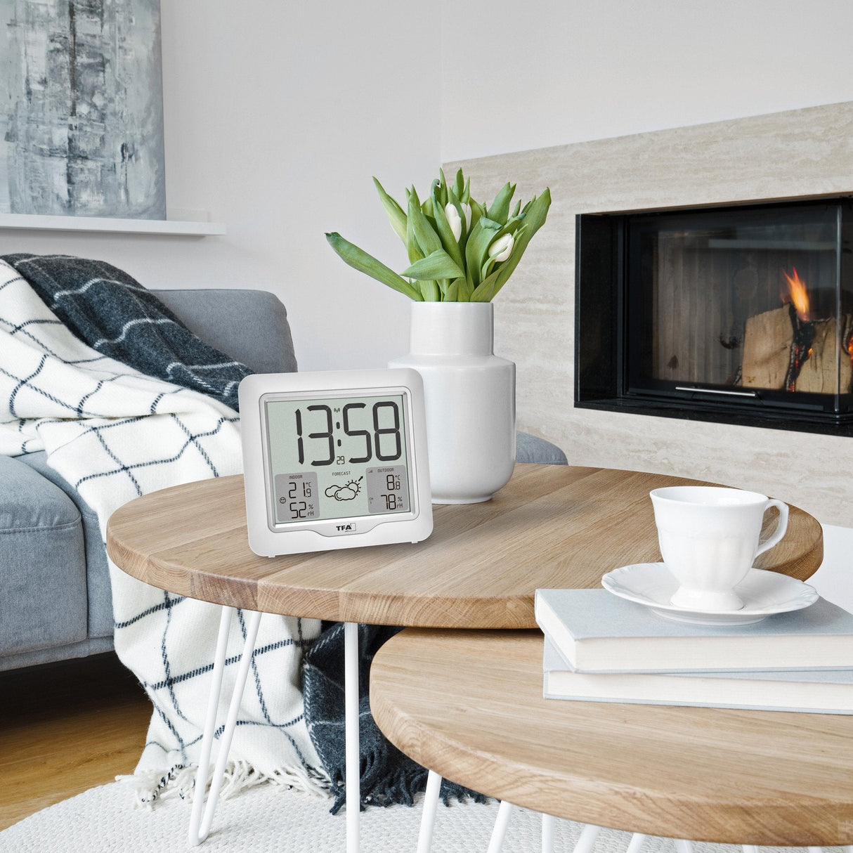 Tfa-Dostmann 35.1164.02 Estación Meteorológica Digital Blanco Lcd Batería