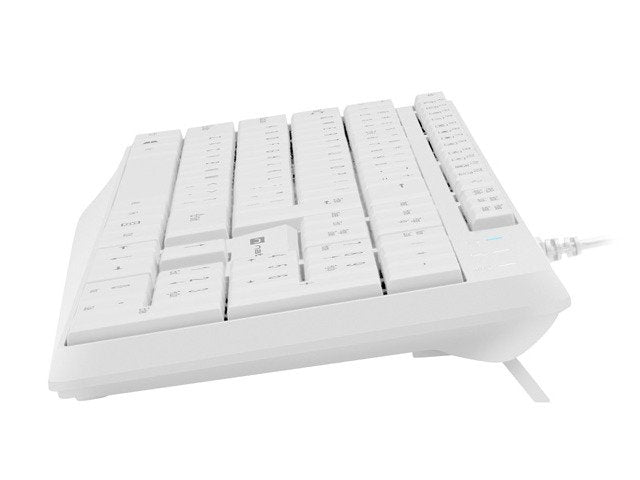 Teclado Ingles Natec Nautilus Us Slim Blanco Nkl-1951