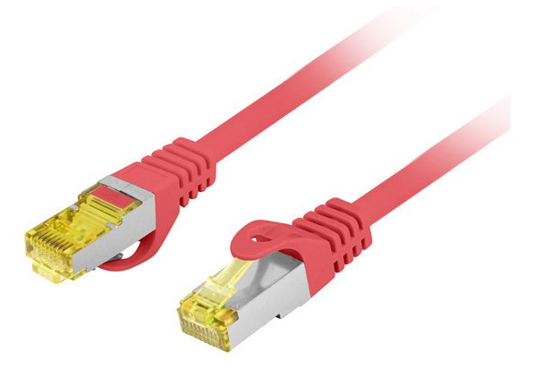 EAN 5901969437010 - Lanberg PCF6A-10CU cable de red Rojo 0,25 m Cat6a S/FTP (S-STP) imagen 1