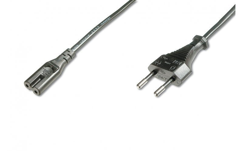Netkabel 1,8m Europastik, Transistorradio C7, Sort,