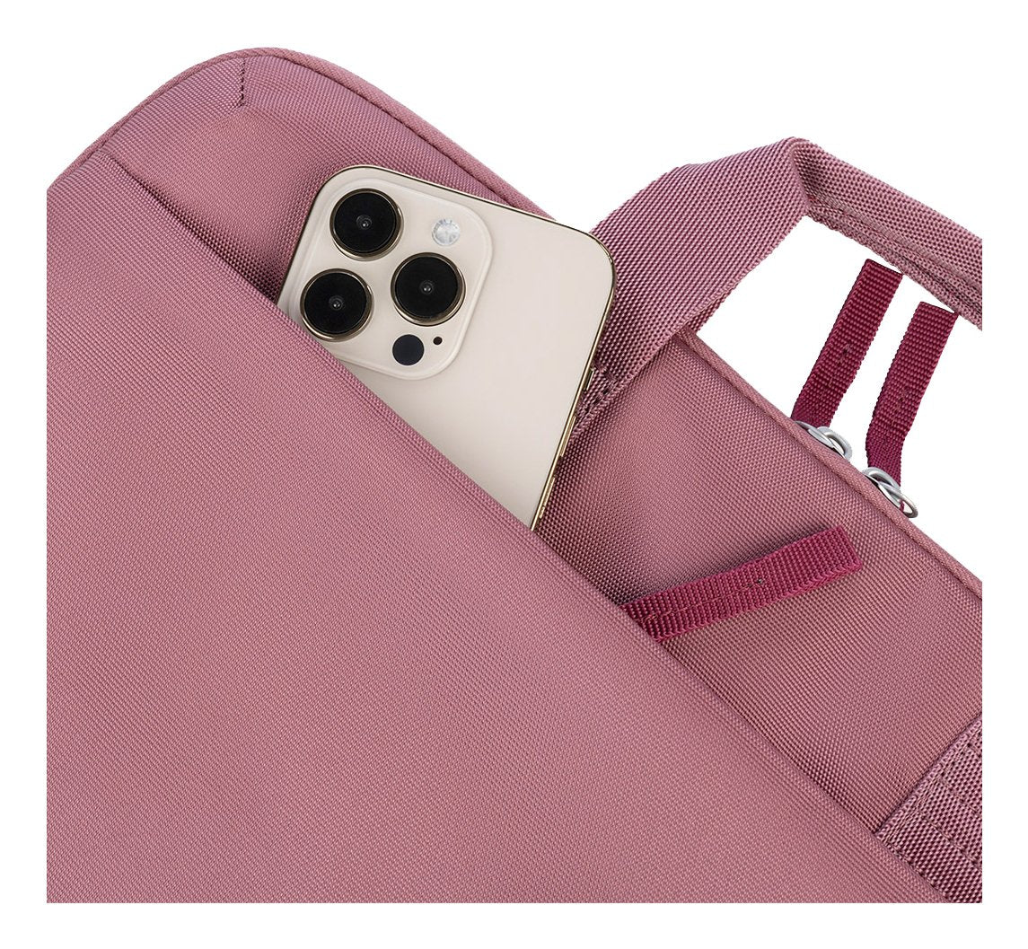 Tucano Smilza Maletin Portatil 15,6" - Tamaño Slim - Sistema Anti-Choques - Mango Doble - Rosa