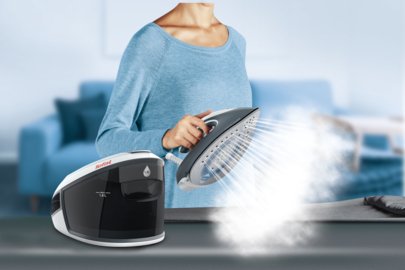 Tefal Sv8020e1 Estación Plancha Al Vapor 1,8 L Durilium Airglide Soleplate Gris, Blanco